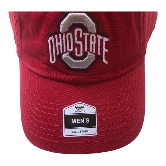 Fan Favorite NWT NCAA Ohio State University Buckeyes Red Adjustable Hat - Picture 4 of 14